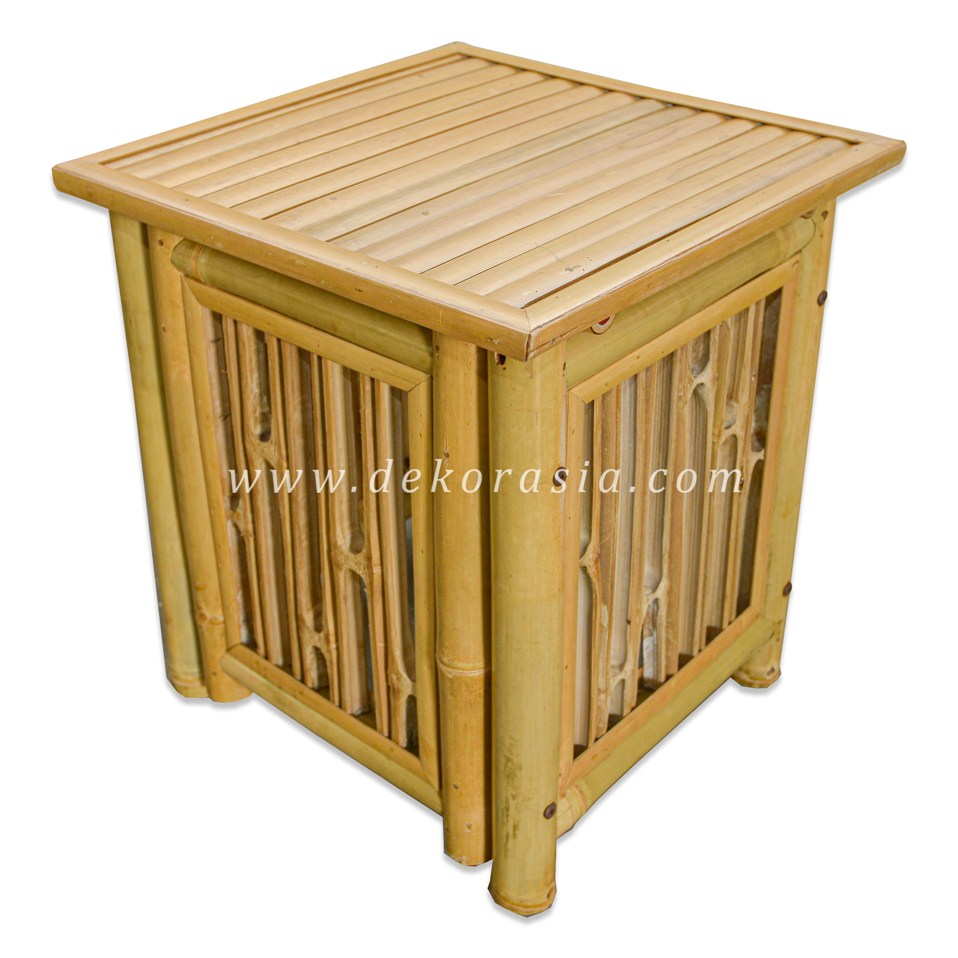 Table and Trunk Square Bamboo